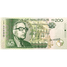 (258) ** PNew (PN61d) Mauritius - 200 Rupees (2022)
